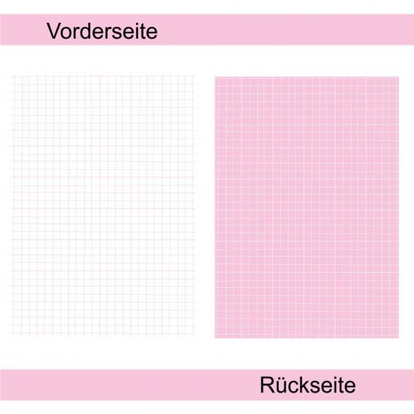 Pastellrosa kariert - Designpapier